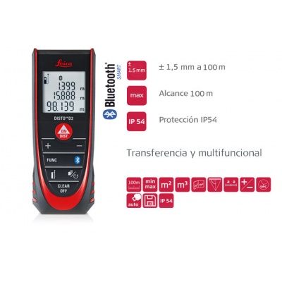 Distanciómetro Leica Disto D2 100m