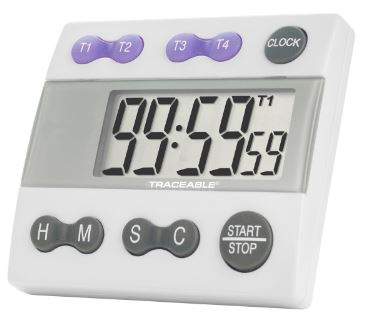 1034 Traceable Cronometro Digital Resistente a el Agua 30 memorias NIS –  ALFAMETRIC